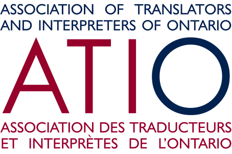 Association of Translators and Interpreters of Ontario (ATIO) logo